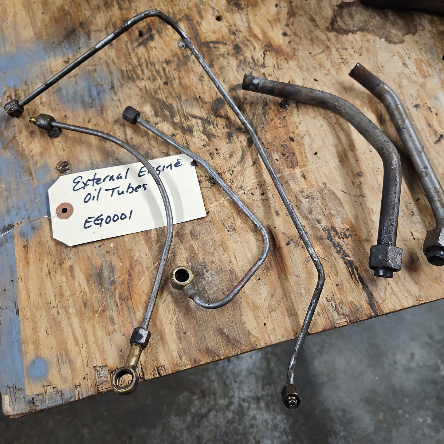 External Engine Oil Tubes