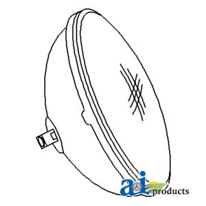 Replacement Sealed Beam, 4411, 12 Volt