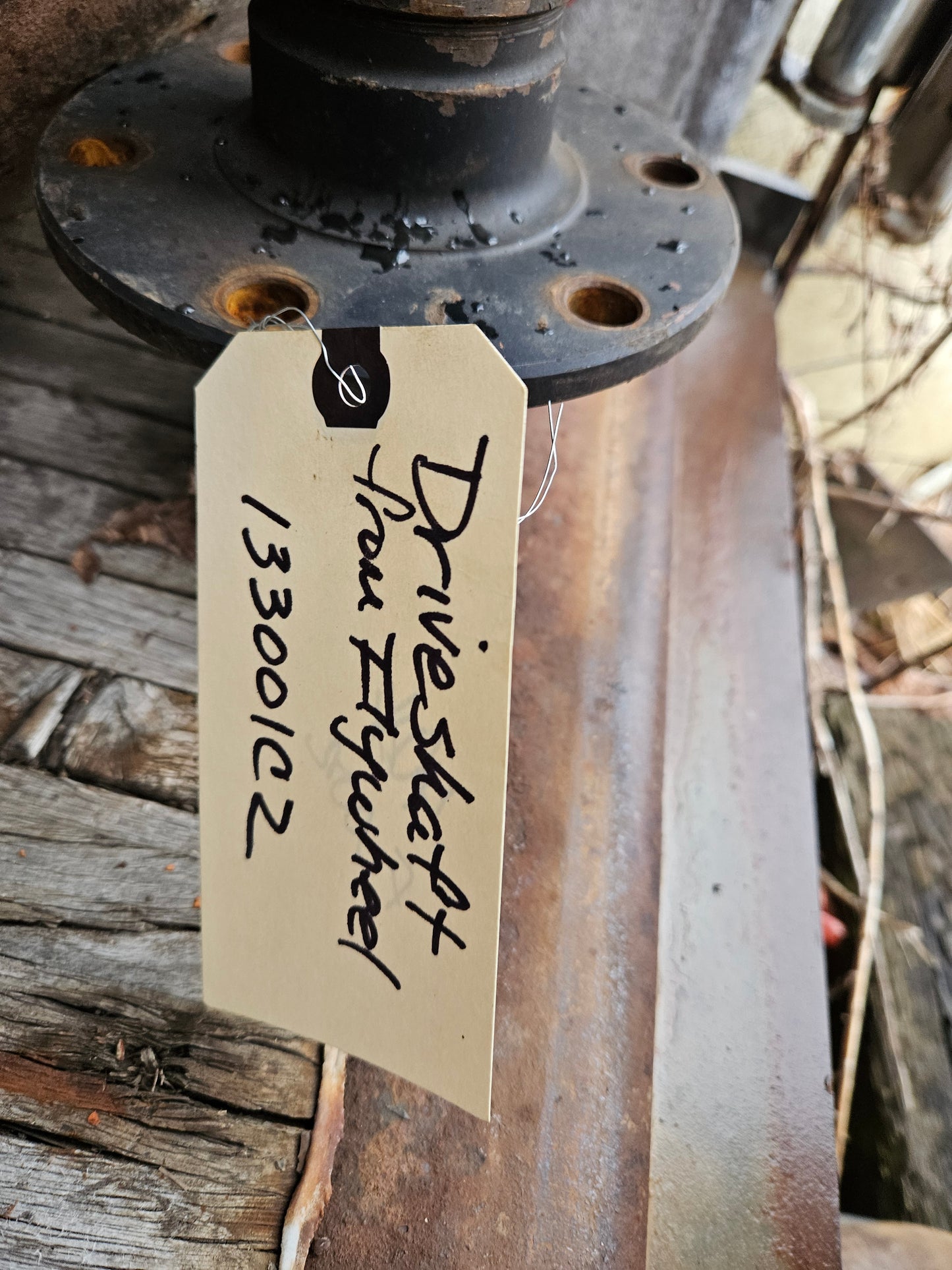 Driveshaft from Flywheel